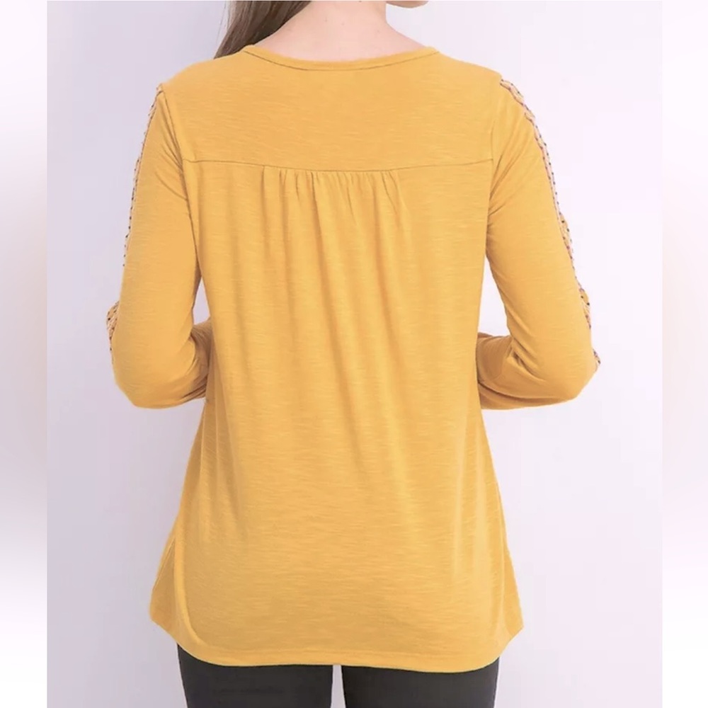 STYLE & CO Embroidered Tie Neck Tunic - Picture 9 of 9